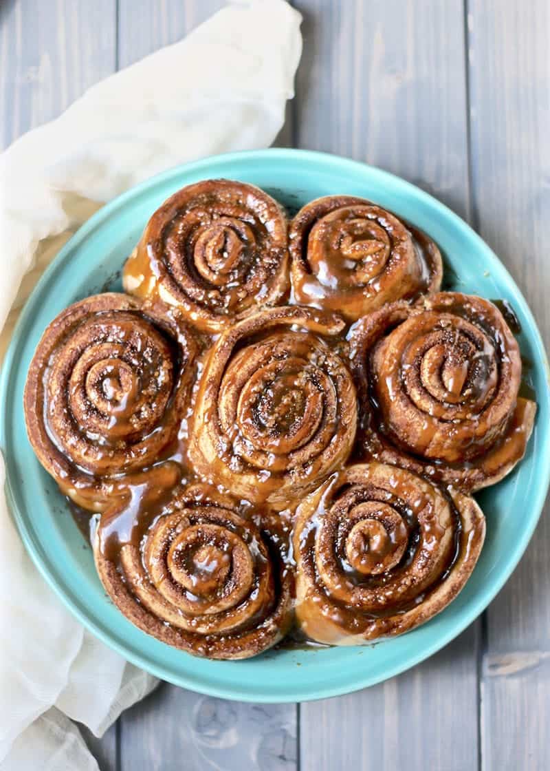 Whole Wheat Cinnamon Rolls With Salted Caramel Glaze Fit Mitten Kitchen Whole Wheat Cinnamon Rolls With Salted Caramel Glaze Fit Mitten Kitchen