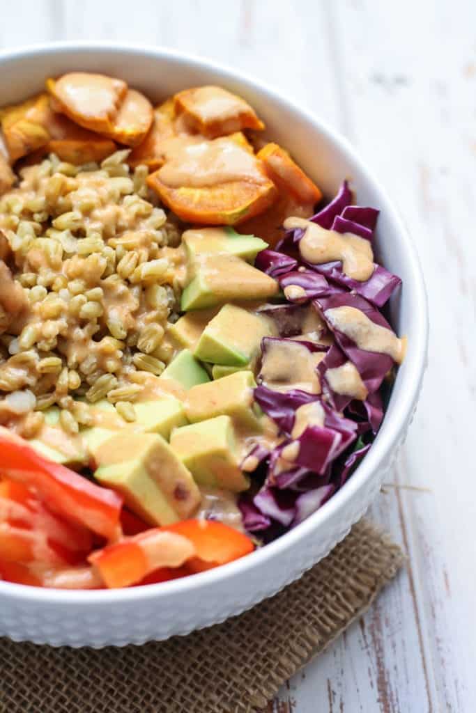 Thai Tempeh Buddha Bowl [vegan, highprotein] • Fit Mitten Kitchen