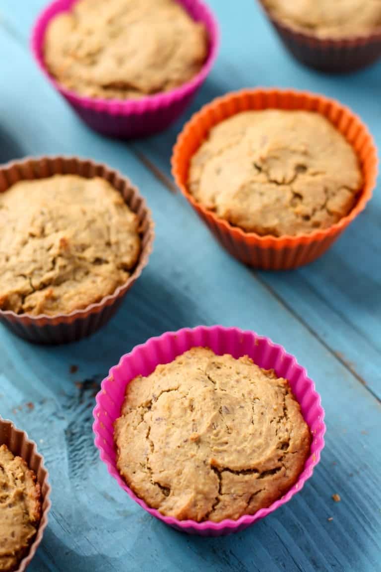 Vegan Peanut Butter Protein Muffins [glutenfree] • Fit Mitten Kitchen