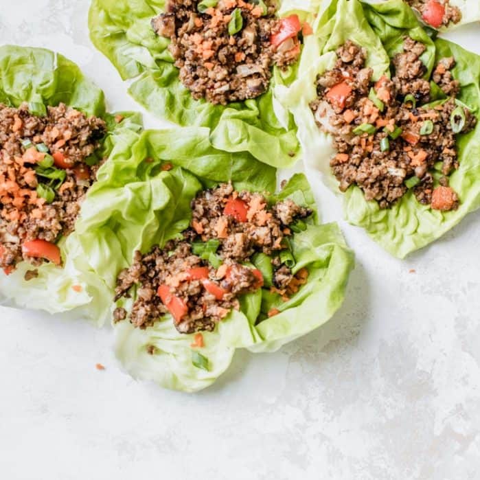 Tempeh Lettuce Wraps {vegan & gluten free} • Fit Mitten Kitchen