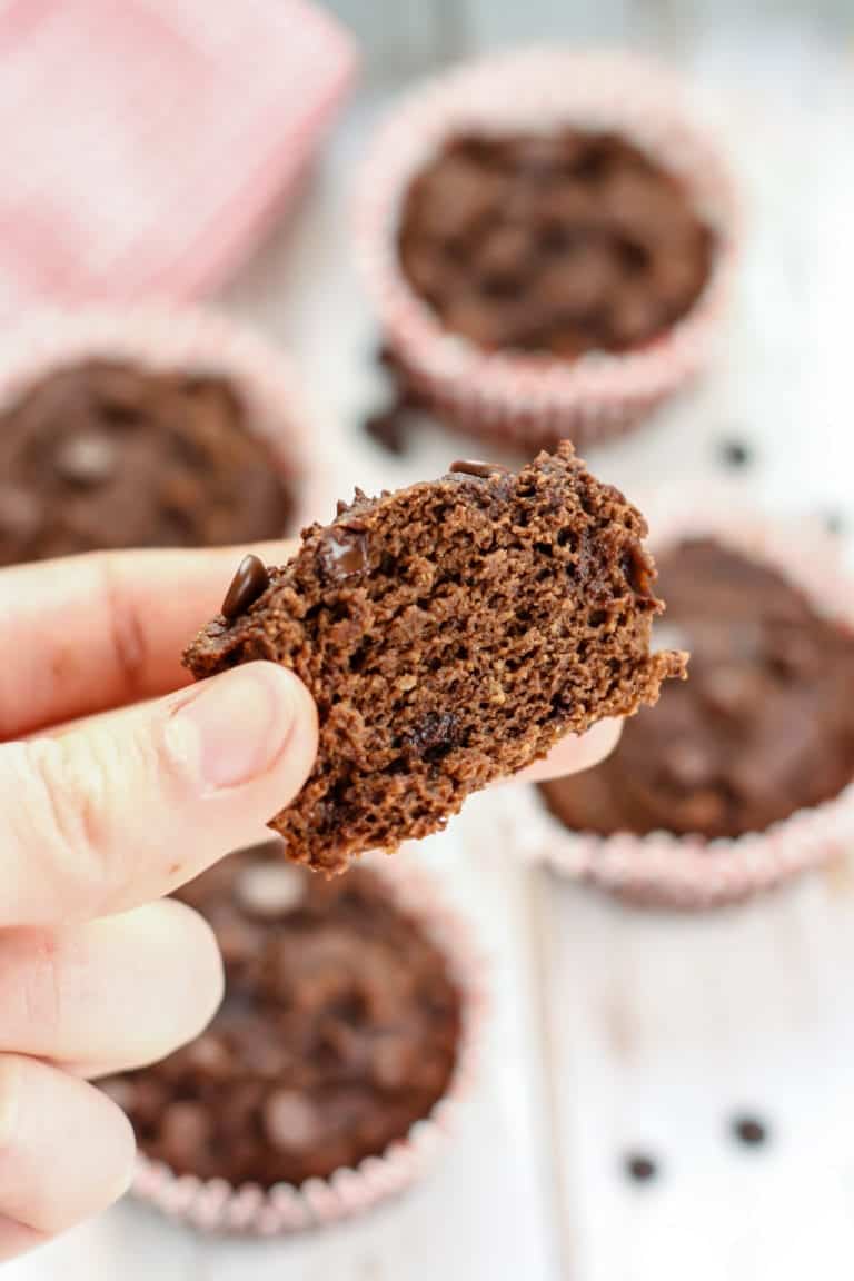 Triple Chocolate Avocado Muffins [ glutenfree, dairyfree ] • Fit