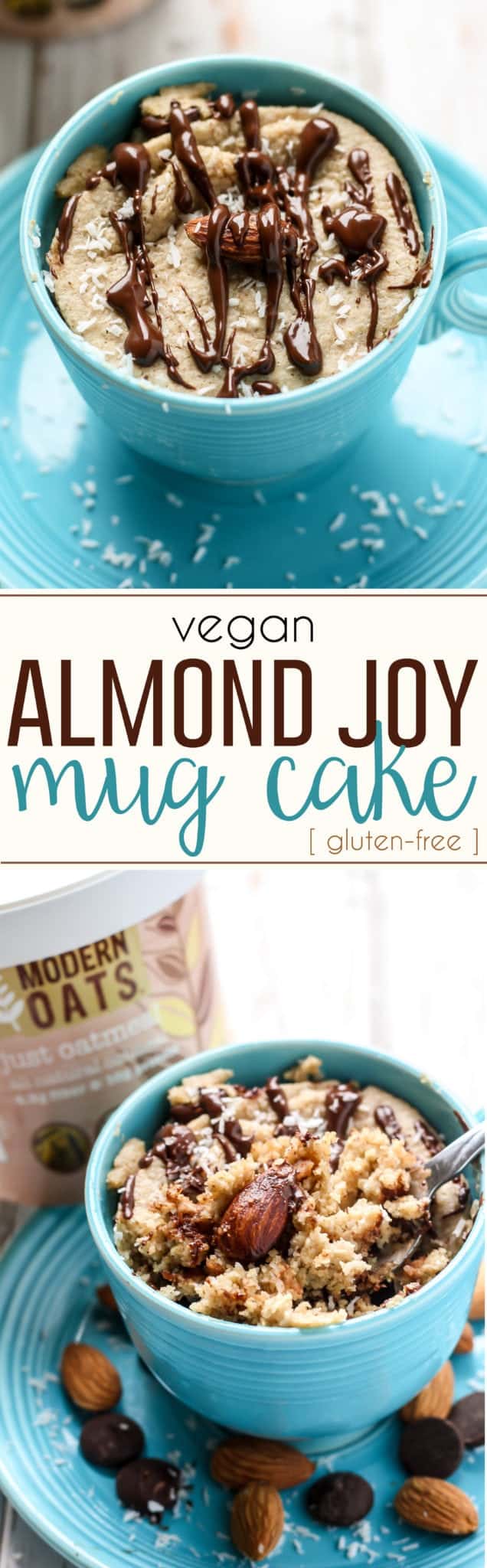 Almond Joy Mug Cake [ glutenfree, vegan ] • Fit Mitten Kitchen