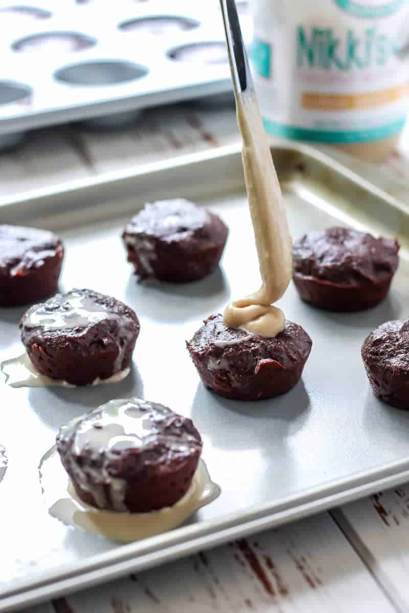 Fudgy GlutenFree Vegan Brownie Bites [with Among Friends Baking Mixes