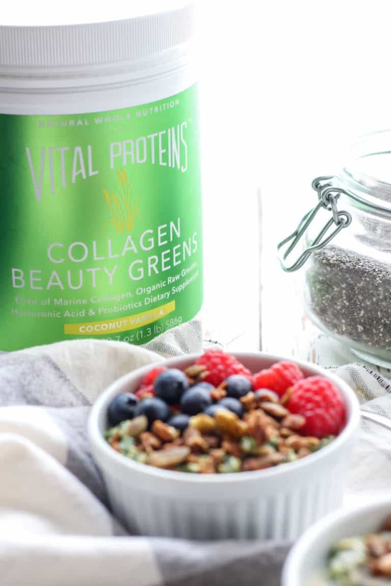 Green Goddess Overnight Oats [ with collagen peptides ] • Fit Mitten