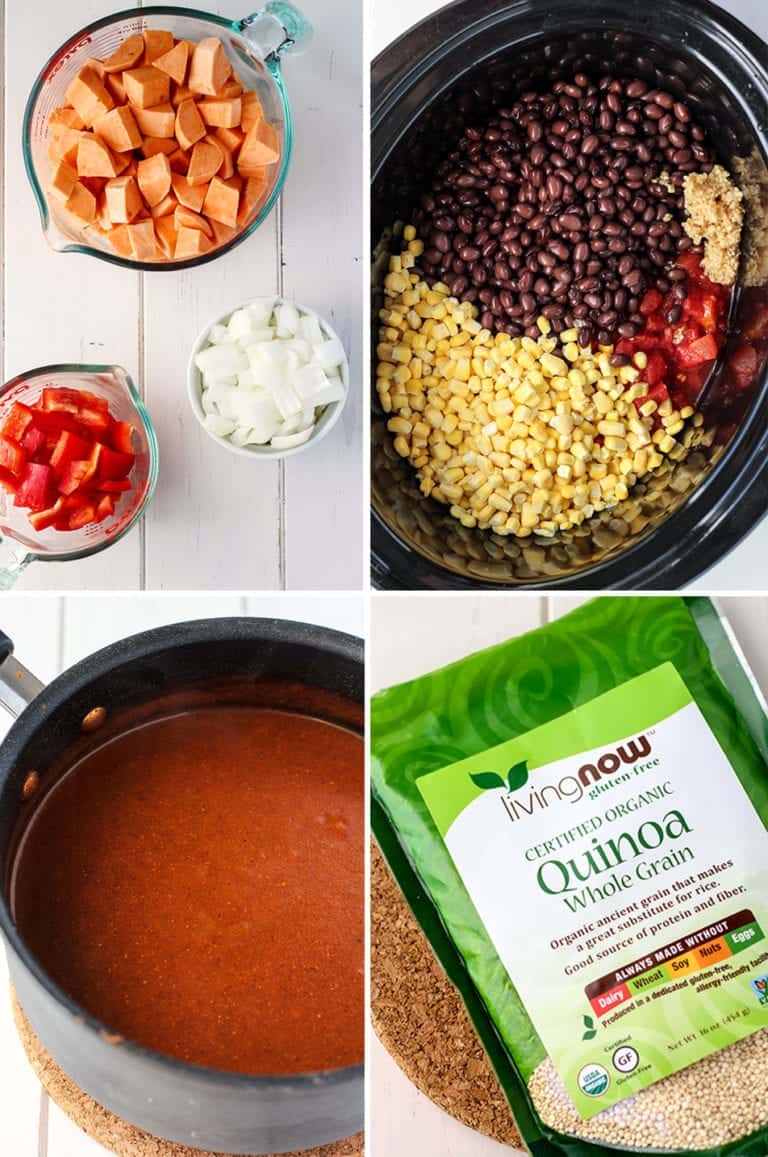 Vegan Slow Cooker Chili with Quinoa and Enchilada Fit Mitten Kitchen