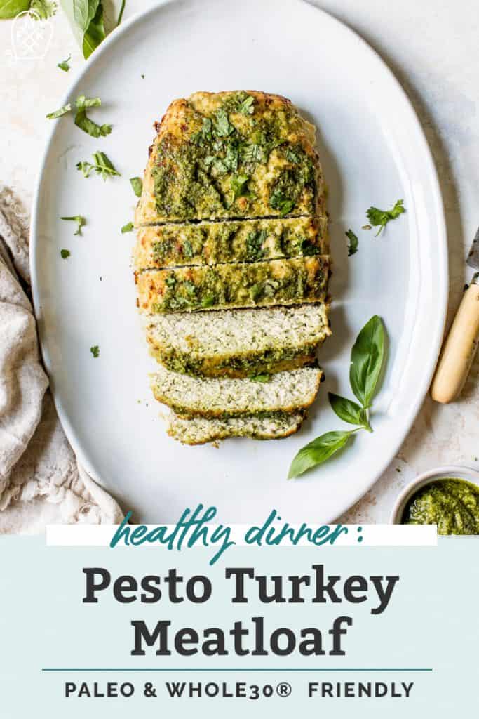 Pesto Turkey Meatloaf {paleo, Whole30®} • Fit Mitten Kitchen