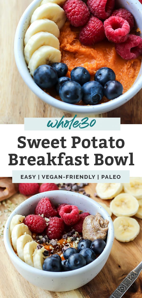 Sweet Potato Protein Breakfast Bowl • Fit Mitten Kitchen