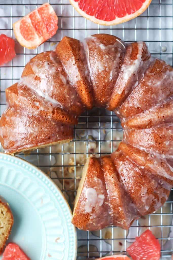 Cardamom Grapefruit Yogurt Cake • Fit Mitten Kitchen