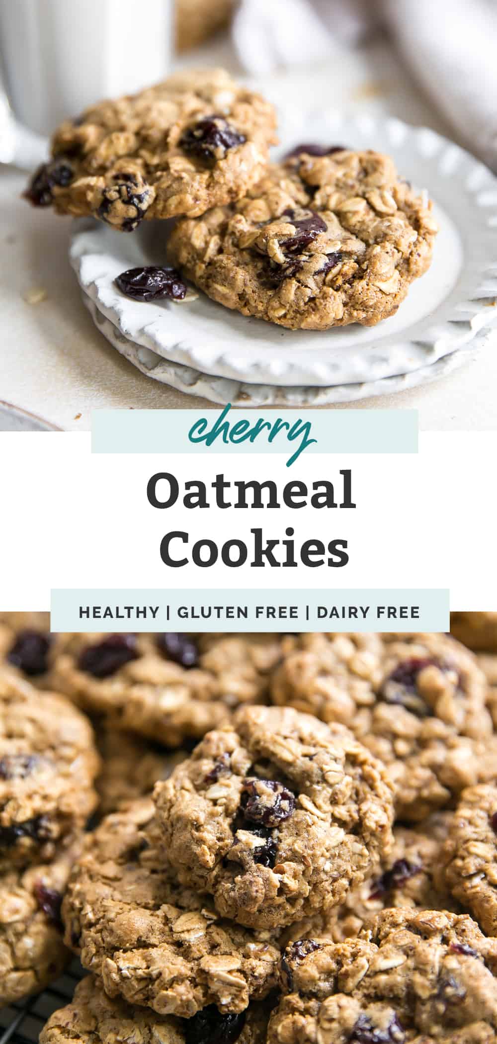 Cherry Oatmeal Cookies {gluten free}• Fit Mitten Kitchen