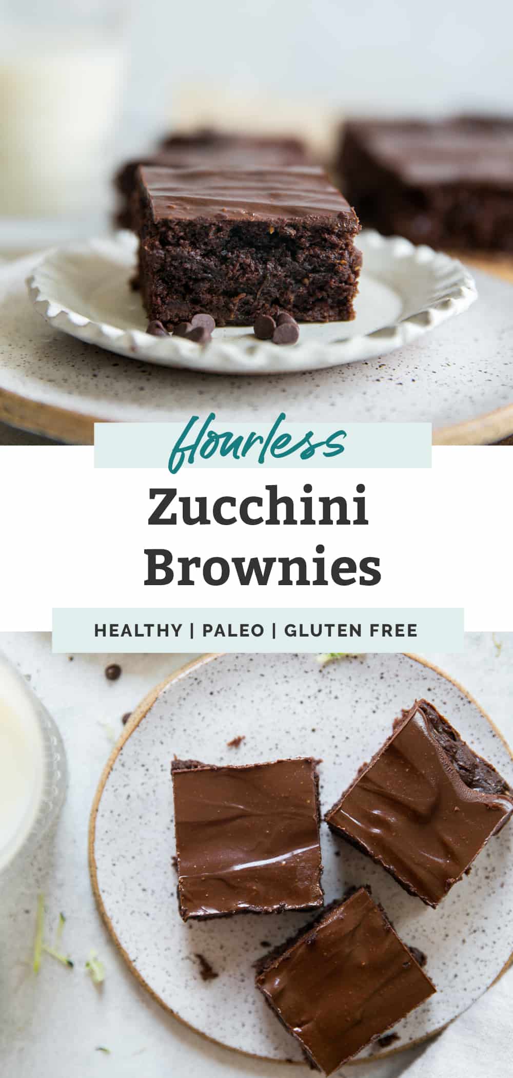 Healthy Zucchini Brownies {easy & gluten free} • Fit Mitten Kitchen
