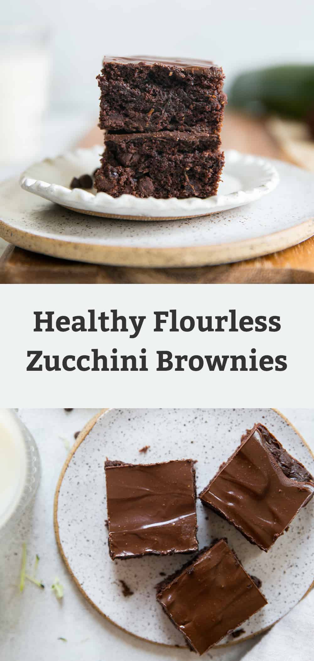Healthy Zucchini Brownies {easy & gluten free} • Fit Mitten Kitchen
