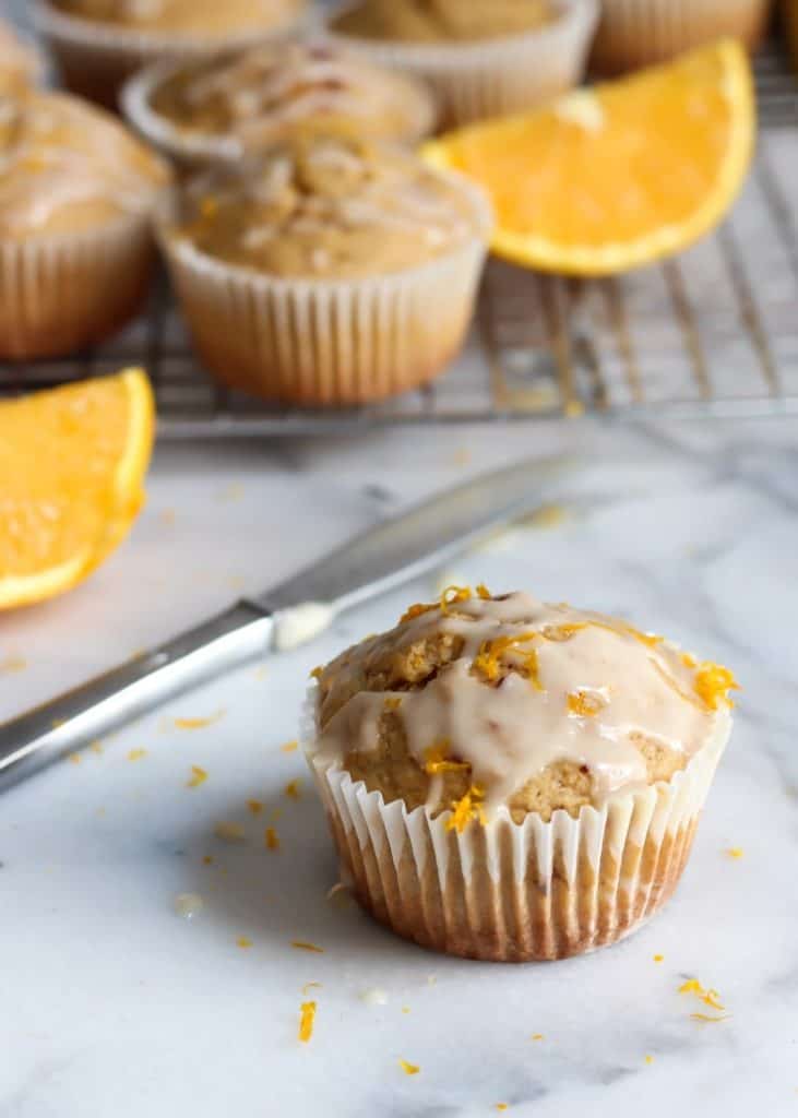 Healthy Whole Wheat Orange Muffins • Fit Mitten Kitchen