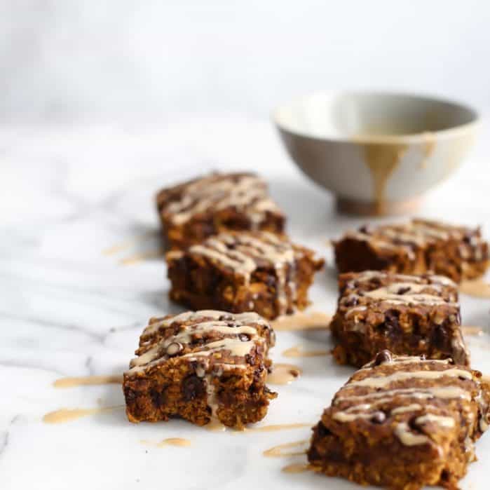 Pumpkin Oatmeal Breakfast Bars • Fit Mitten Kitchen