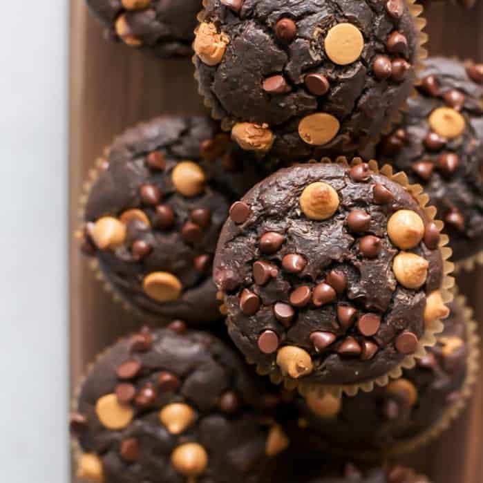Chocolate Peanut Butter Muffins [DairyFree] Fit Mitten Kitchen