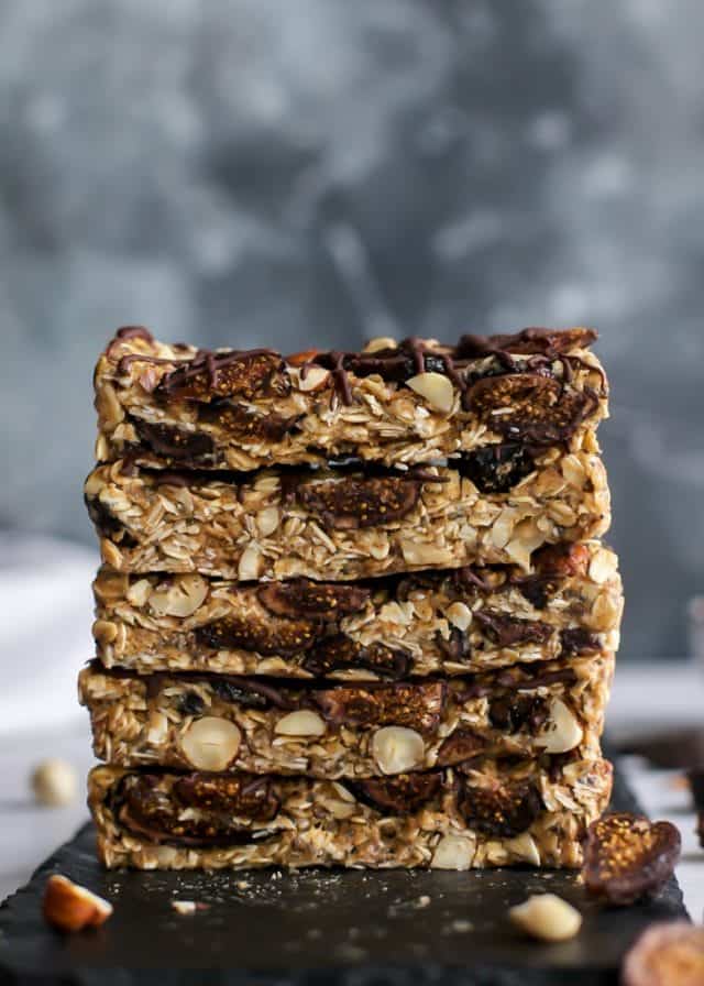 Hazelnut Fig Granola Bars • Fit Mitten Kitchen