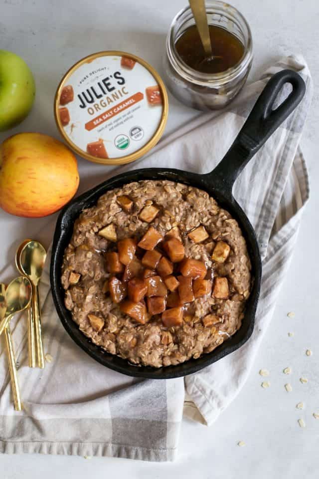 Whole Grain Oatmeal Apple Cookie Skillet • Fit Mitten Kitchen