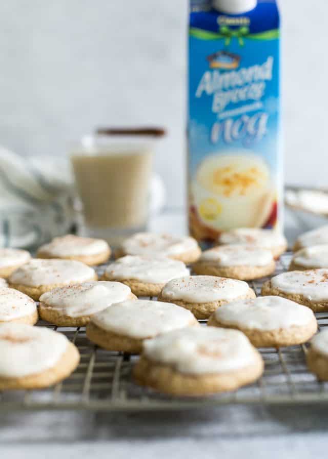 Whole Grain Eggnog Cookies {with Almondmilk Nog} • Fit Mitten Kitchen