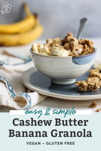 Cashew Butter Banana Granola • Fit Mitten Kitchen - Banana Granola Recipes For Dogs With Pulmonary Hypertension