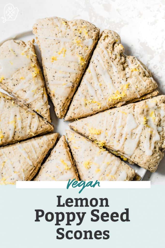 Vegan Lemon Poppy Seed Scones Fit Mitten Kitchen