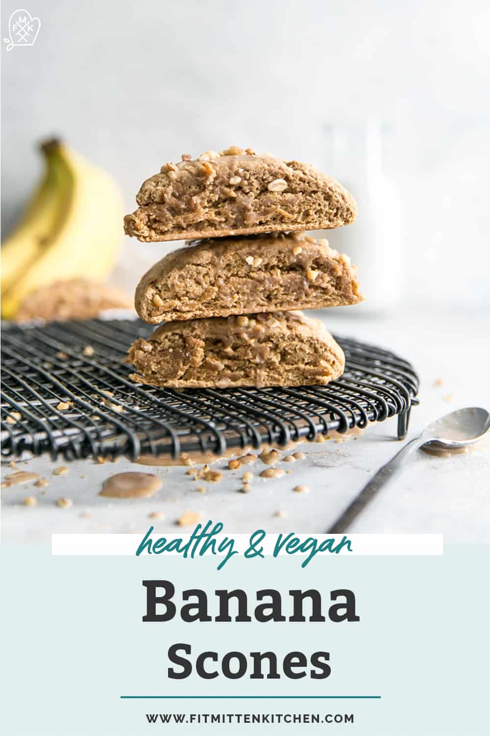 Healthy Banana Scones • Fit Mitten Kitchen