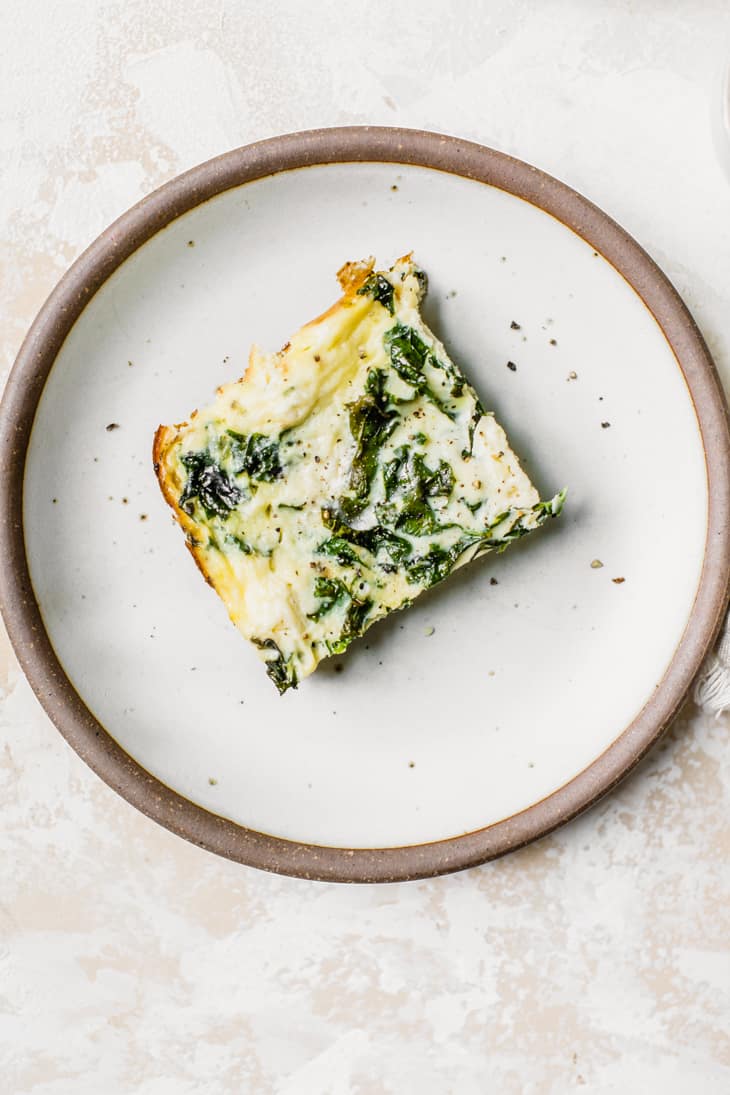 Easy Kale & Feta Egg Bake • Fit Mitten Kitchen