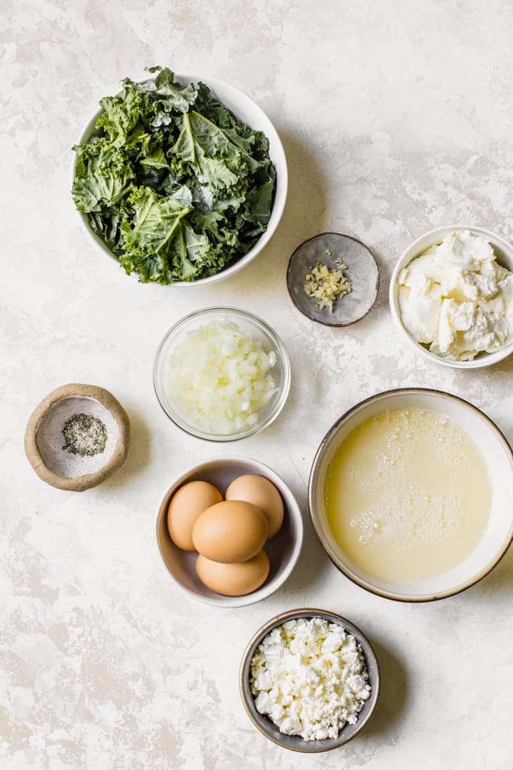 Easy Kale & Feta Egg Bake • Fit Mitten Kitchen