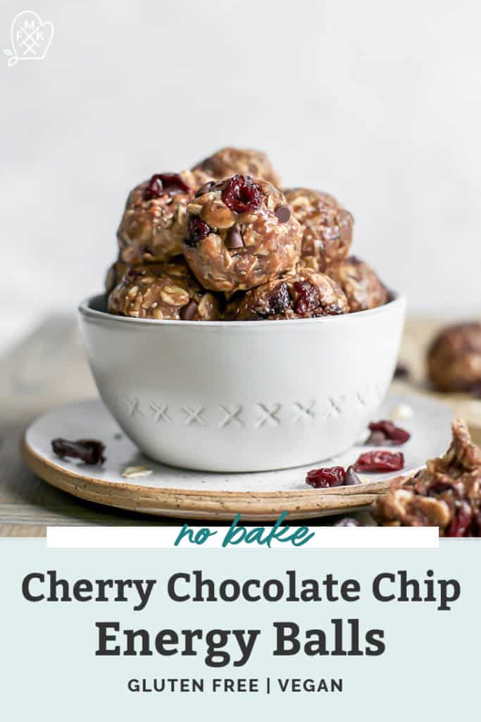Cherry Chocolate Chip Energy Balls • Fit Mitten Kitchen