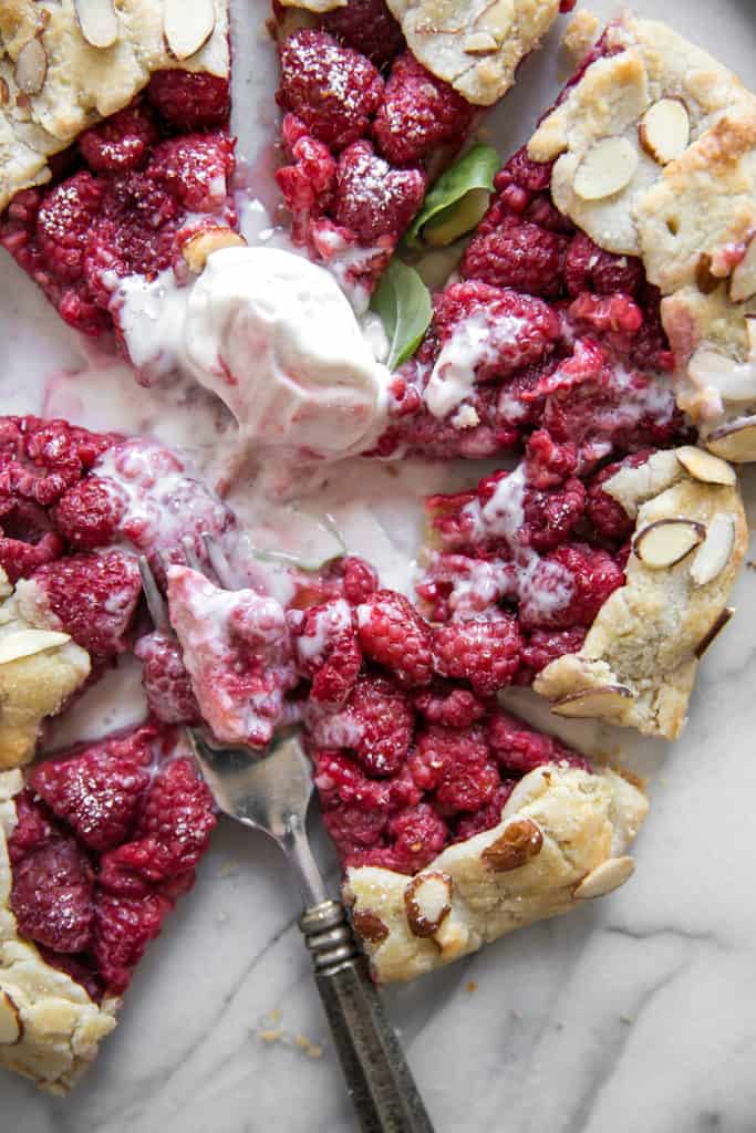 Almond Raspberry Galette {paleo friendly} • Fit Mitten Kitchen