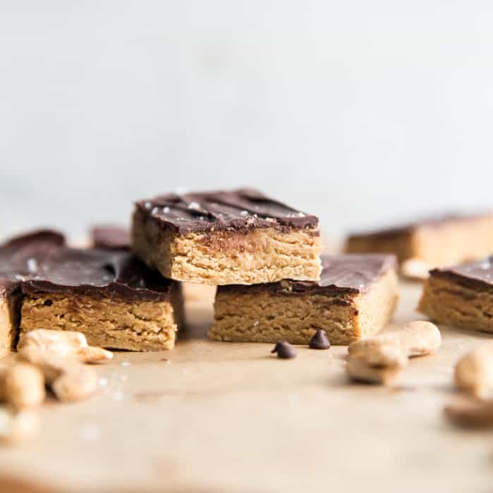 NoBake Chocolate Cashew Butter Bars Fit Mitten Kitchen