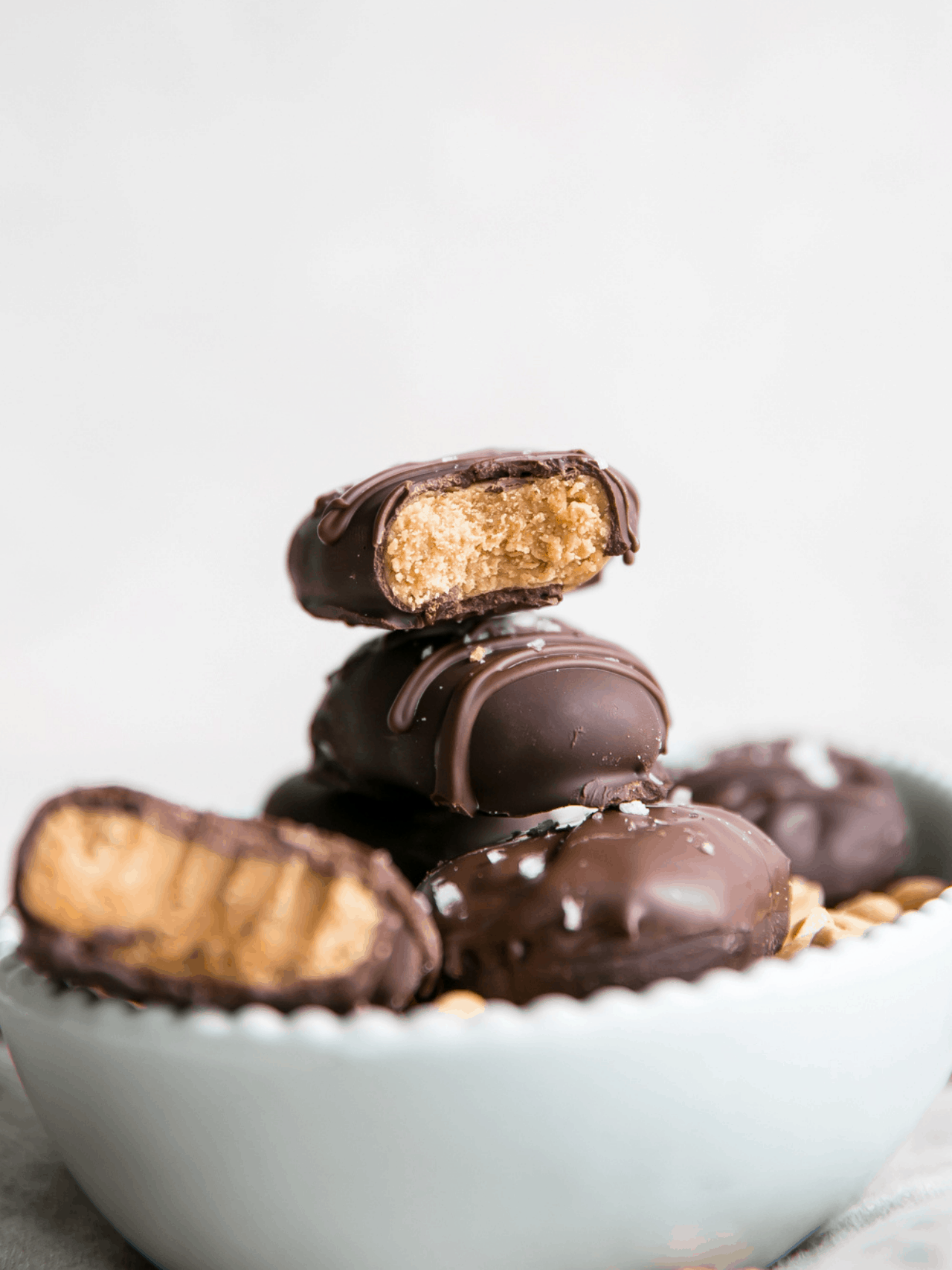 Healthy Peanut Butter Eggs • Fit Mitten Kitchen