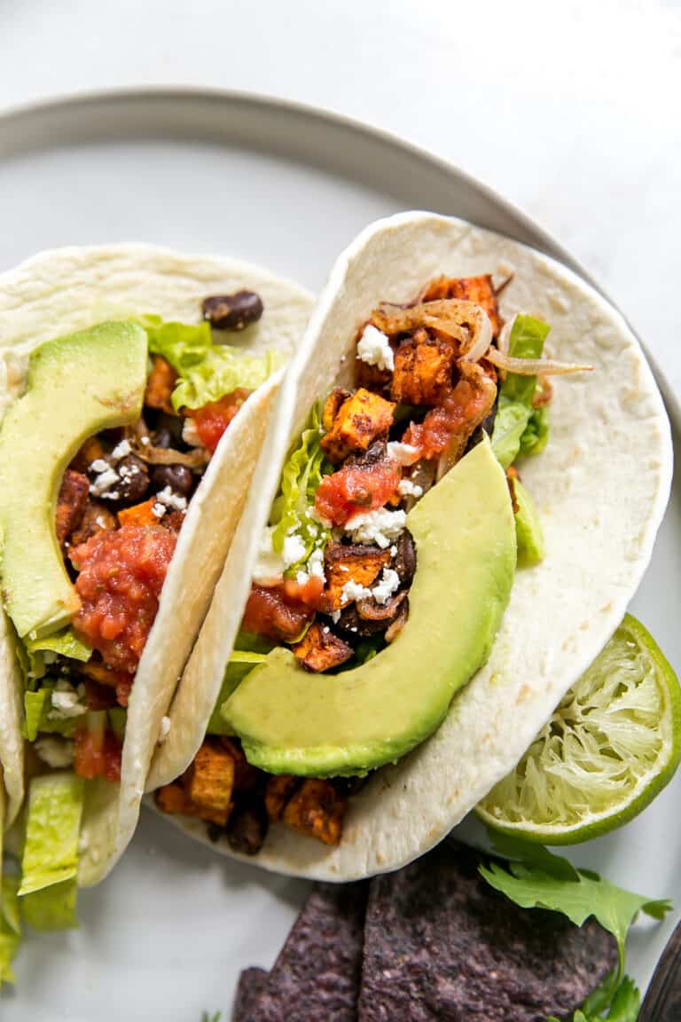 Sweet Potato and Black Bean Tacos • Fit Mitten Kitchen