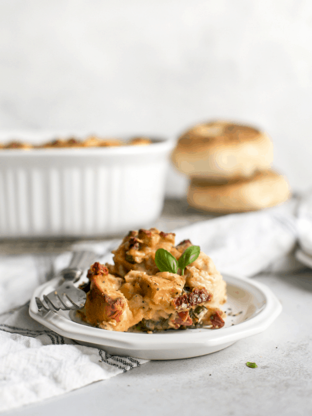 Everything Bagel Breakfast Casserole