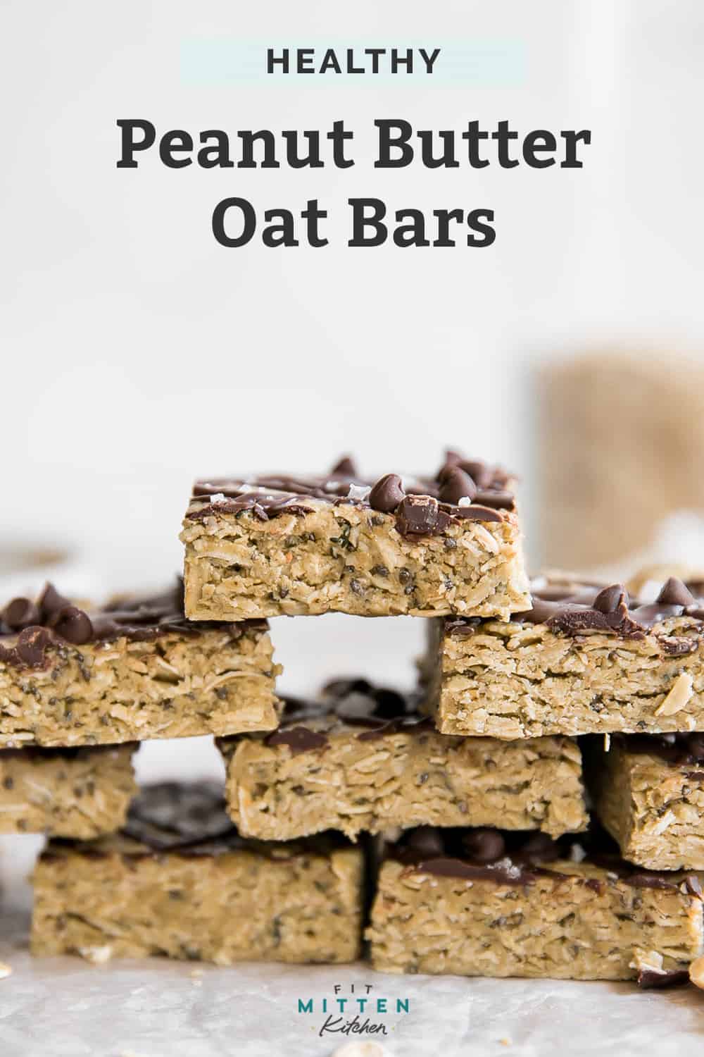 No Bake Peanut Butter Oat Bars • Fit Mitten Kitchen