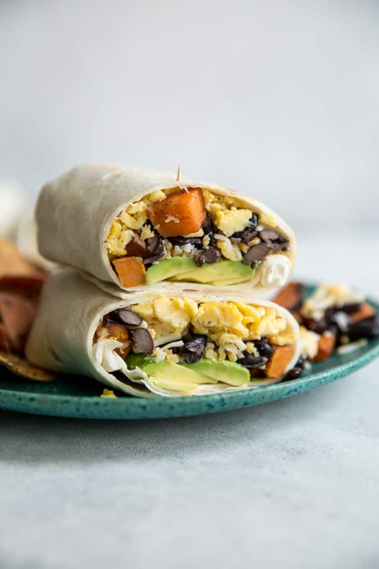 Vegetarian Breakfast Burritos • Fit Mitten Kitchen