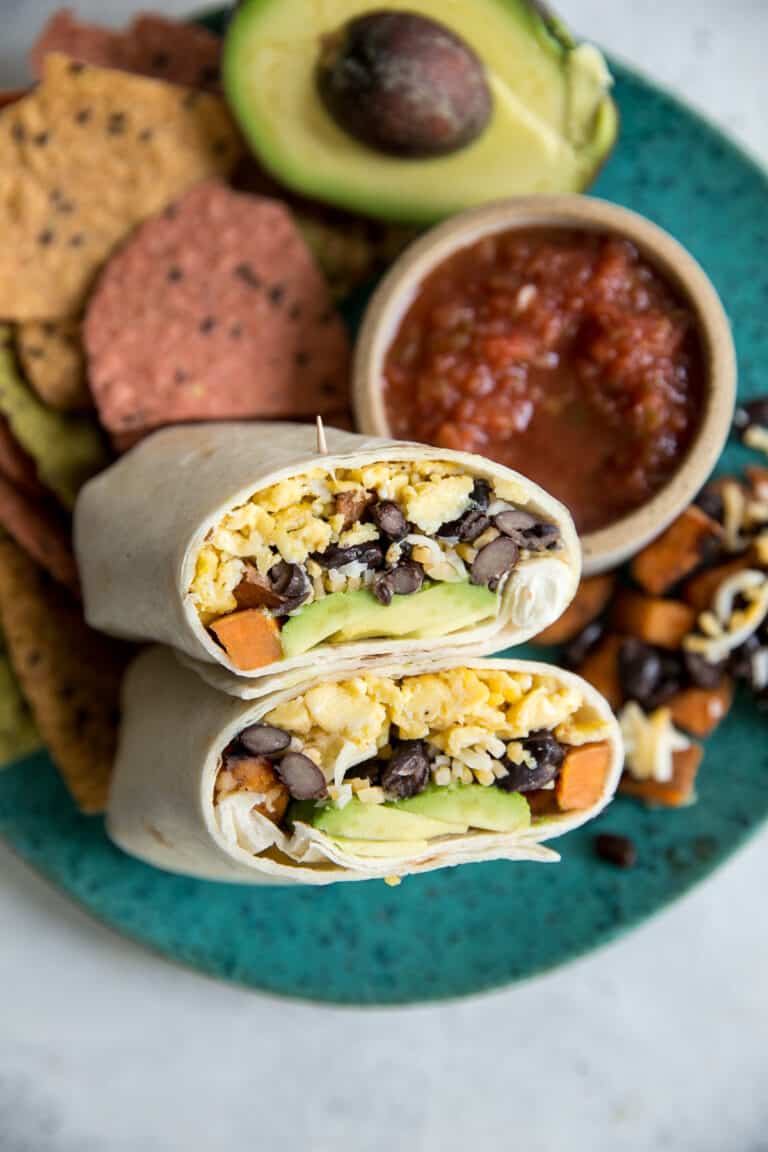 Vegetarian Breakfast Burritos • Fit Mitten Kitchen