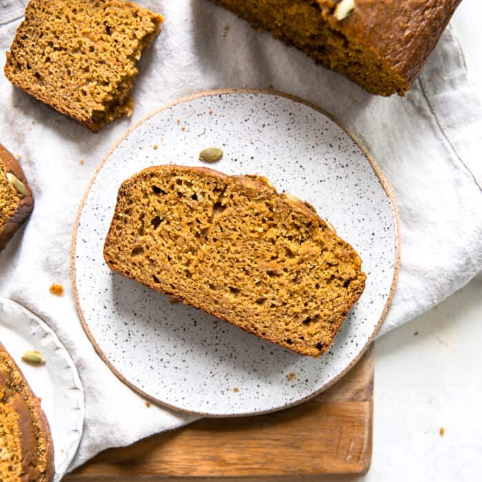 The Best Whole Wheat Pumpkin Bread {moist!} • Fit Mitten Kitchen