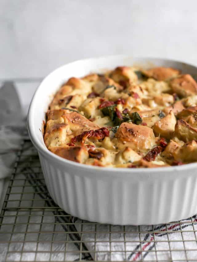 Bagel Breakfast Casserole • Fit Mitten Kitchen