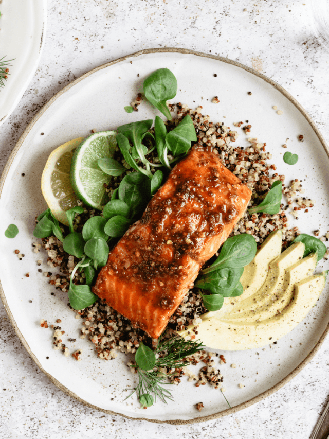 Sweet & Spicy Glazed Salmon