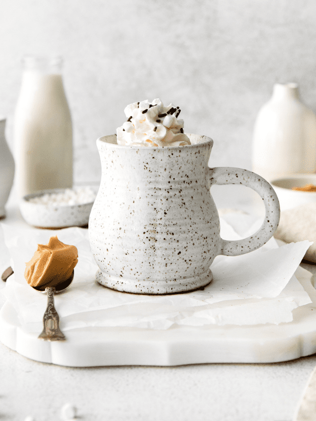 Peanut Butter Hot Chocolate • Fit Mitten Kitchen