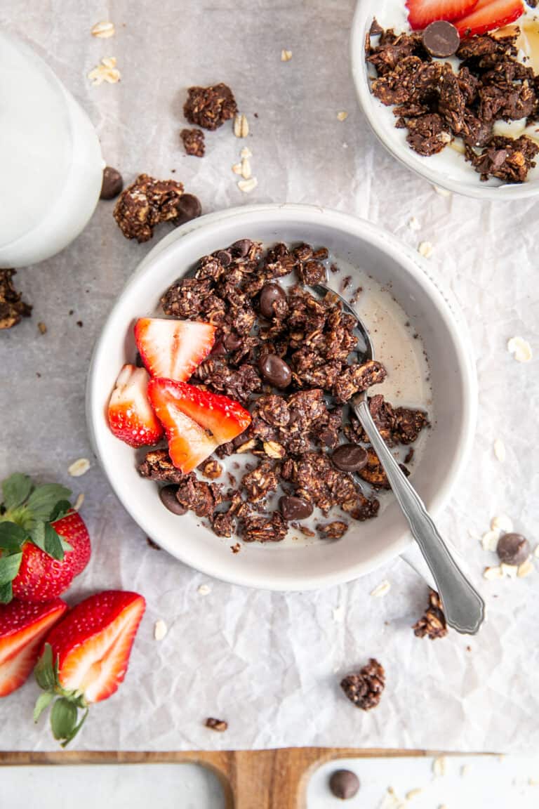 Healthy & Chocolate Granola Recipe • Fit Mitten Kitchen