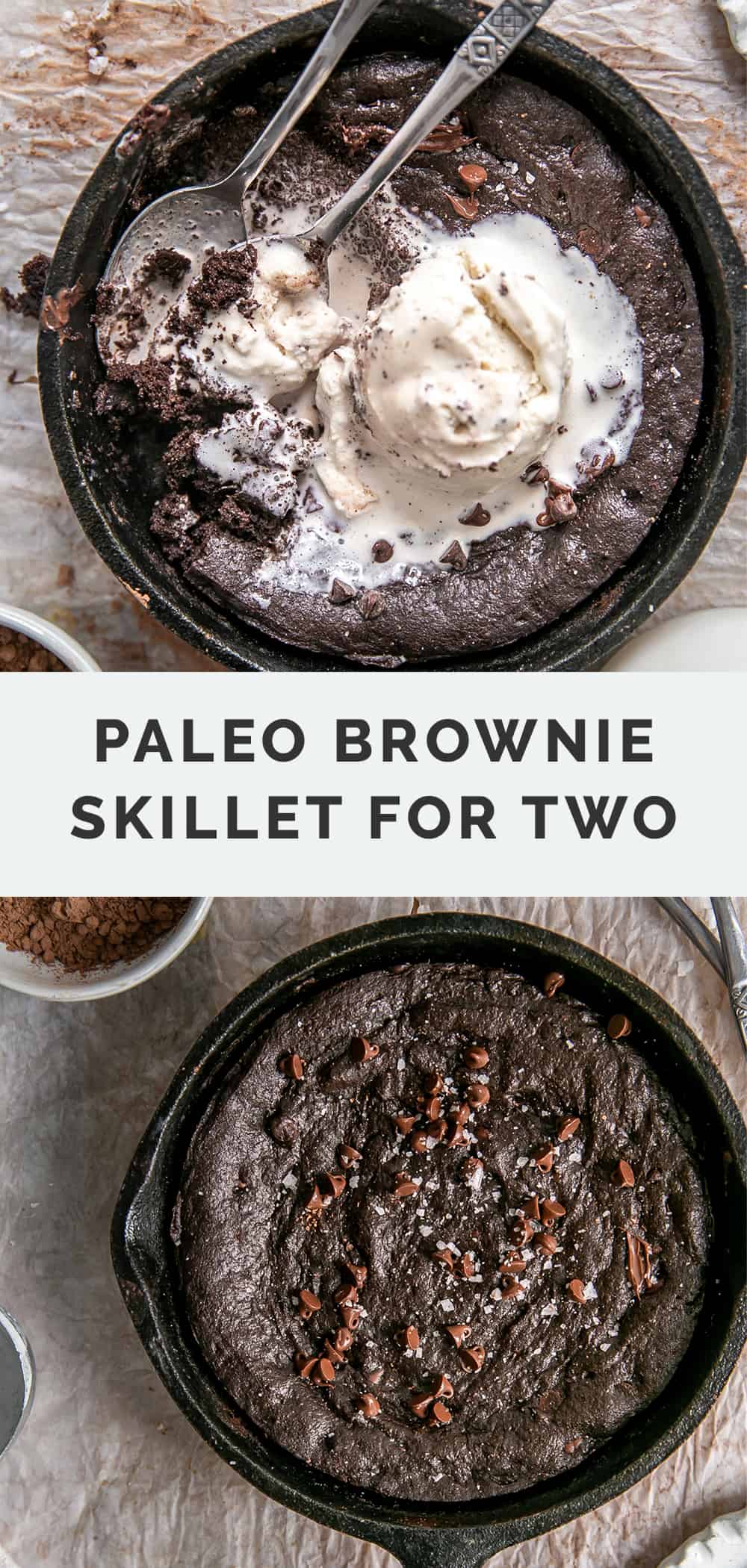 Fudgy Skillet Brownie for Two {quick & easy} • Fit Mitten Kitchen