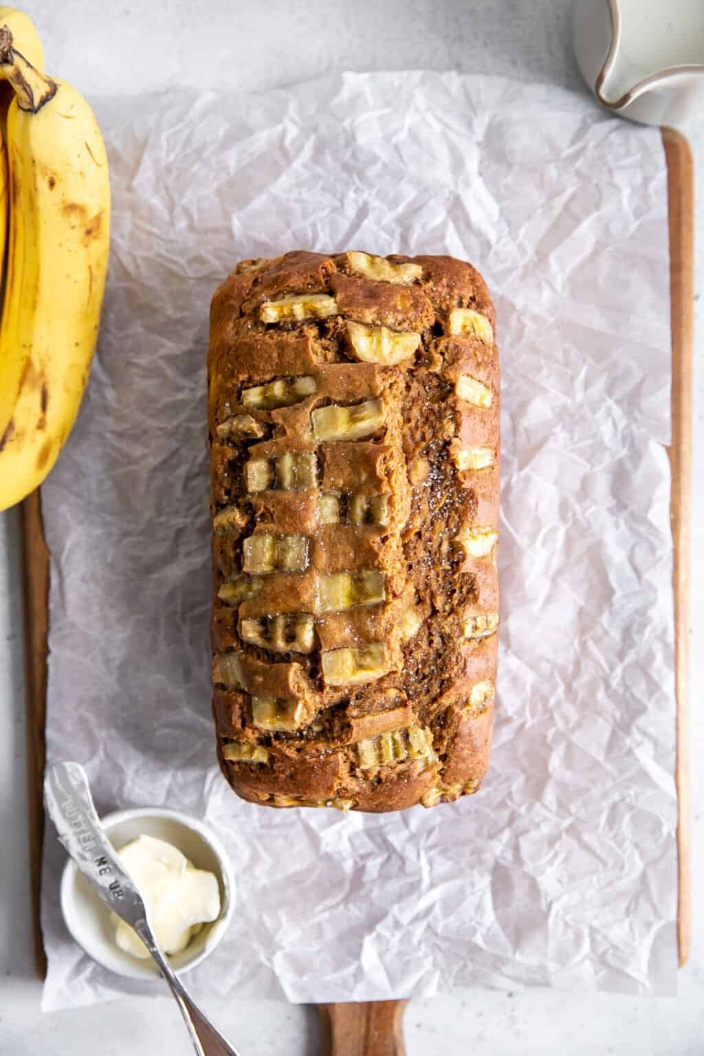 Whole Wheat Banana Bread {no oil, dairy free} • Fit Mitten Kitchen