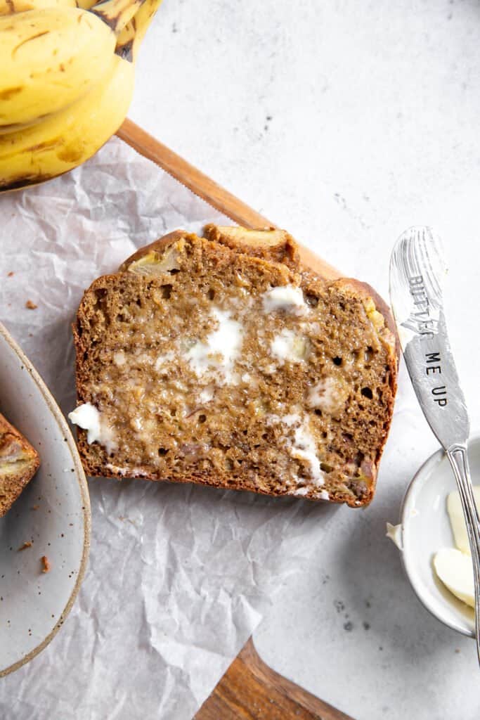 Whole Wheat Banana Bread {no oil, dairy free} • Fit Mitten Kitchen