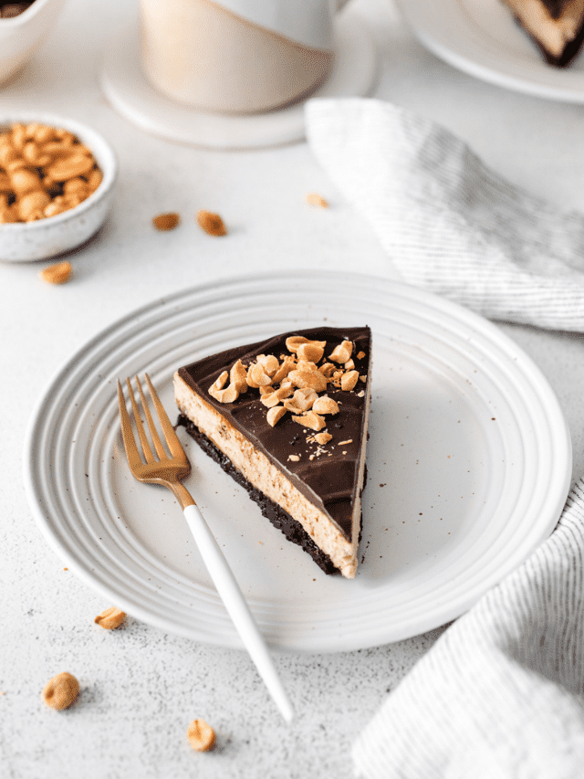 Mocha Peanut Butter Cheesecake • Fit Mitten Kitchen