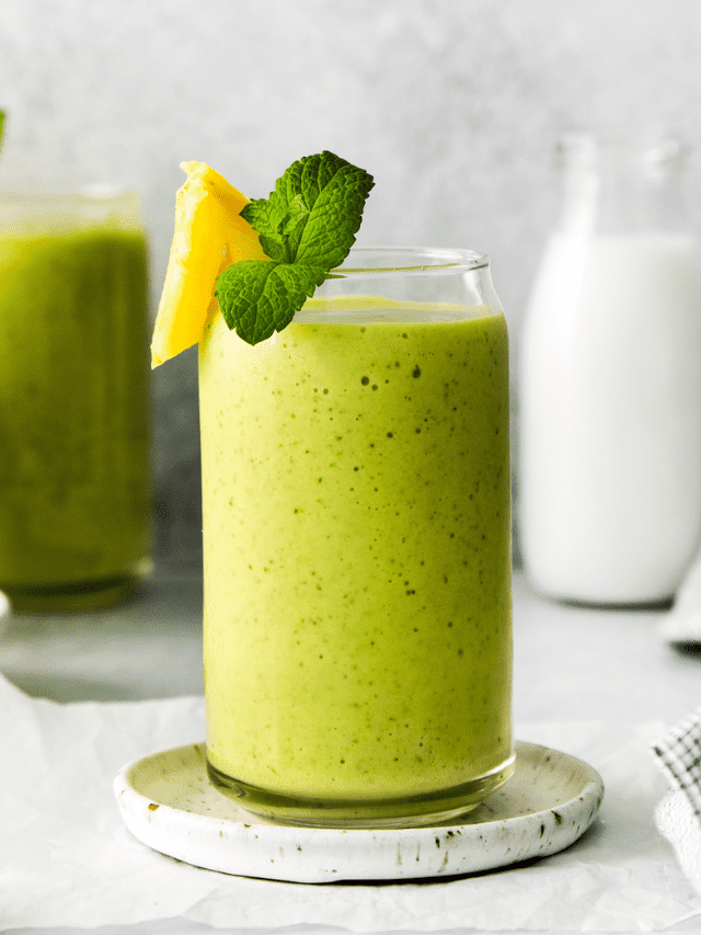 Mint Pineapple Spinach Smoothie