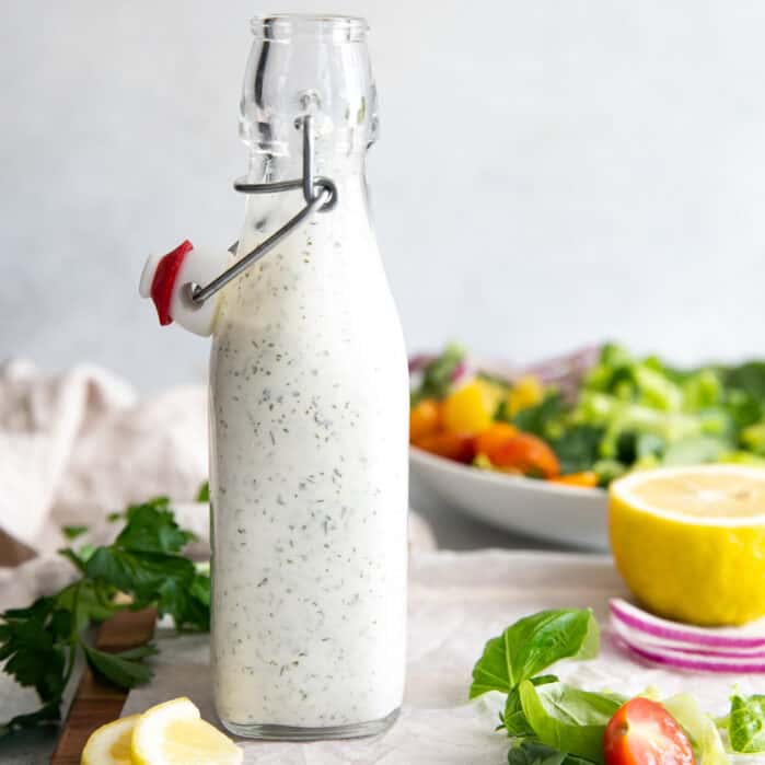 Greek Yogurt Ranch Dressing • Fit Mitten Kitchen