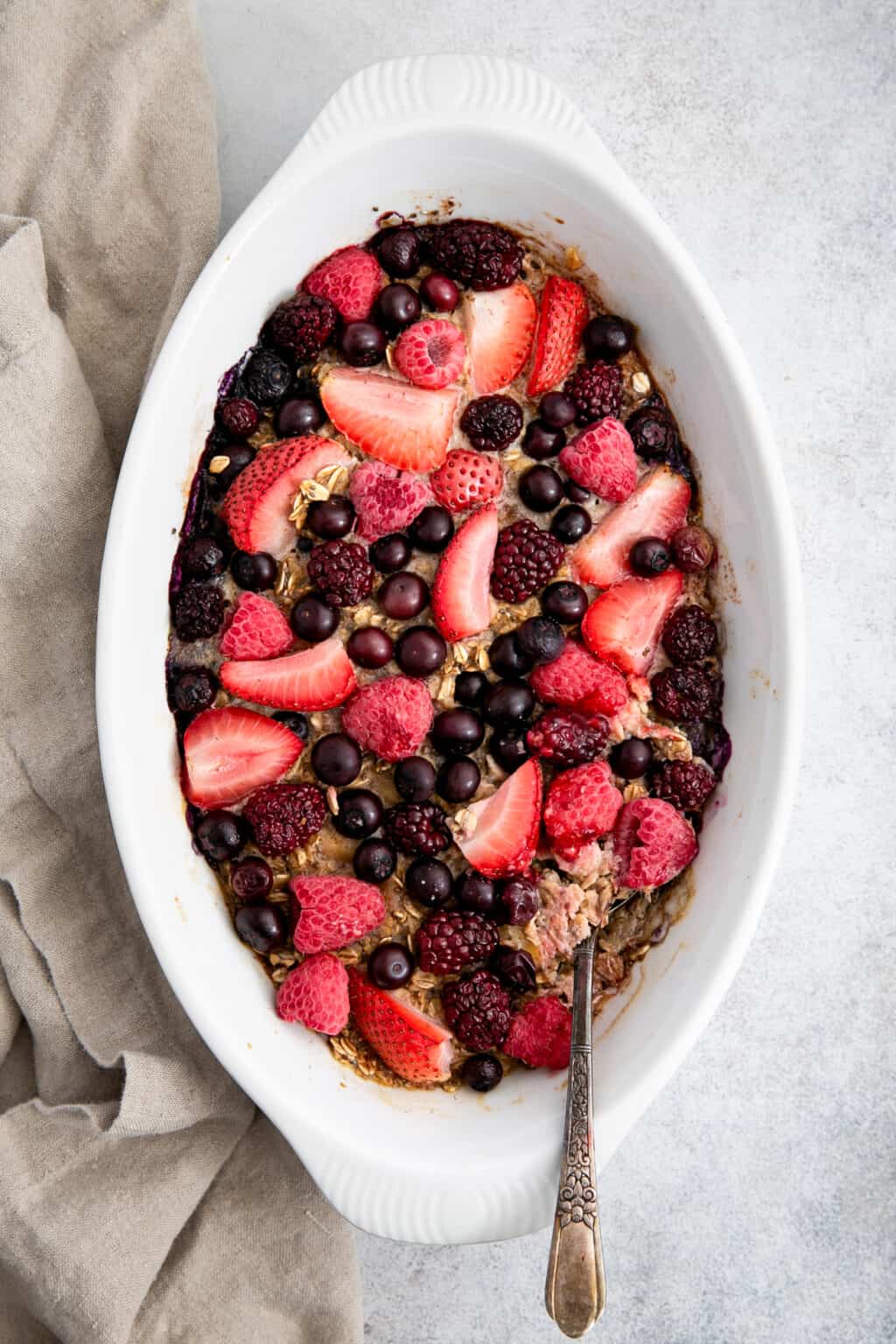 1Pan Baked Oatmeal (TikTok Recipe) • Fit Mitten Kitchen