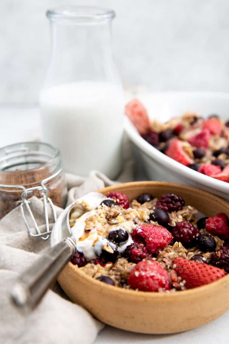 1Pan Baked Oatmeal (TikTok Recipe) • Fit Mitten Kitchen