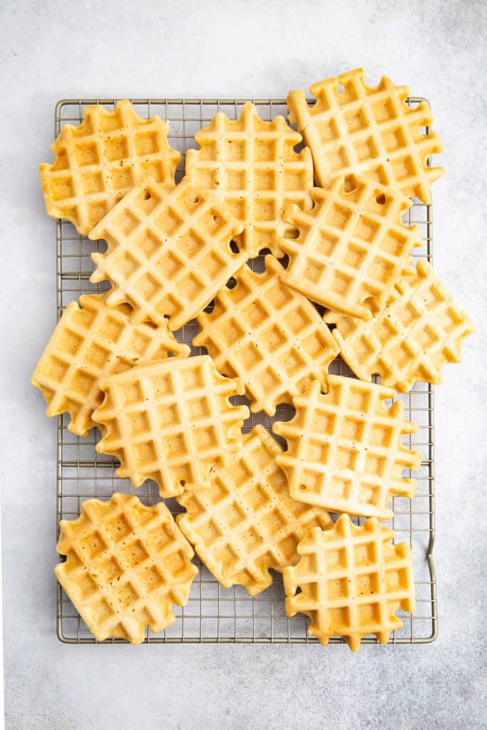 Fluffy Lemon Greek Yogurt Waffles • Fit Mitten Kitchen