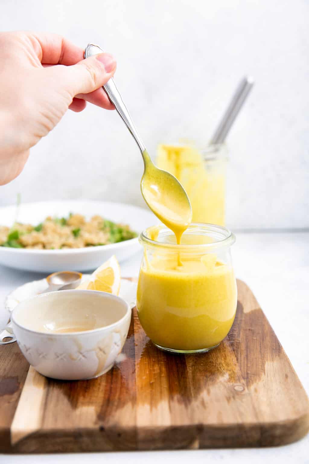 Lemon Tahini Dressing • Fit Mitten Kitchen